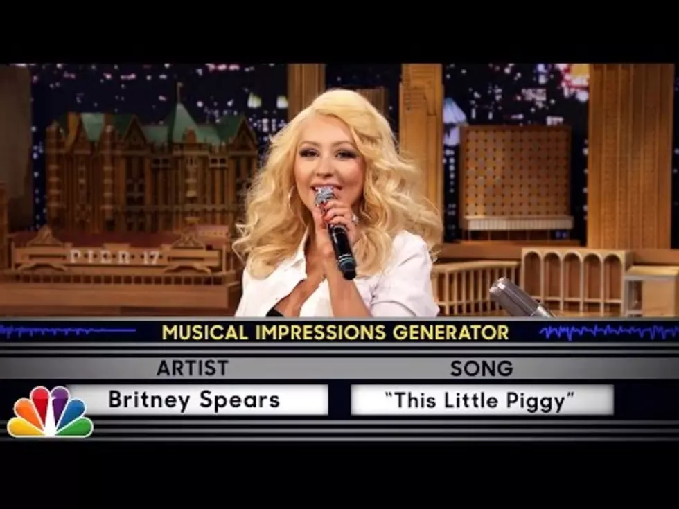 Christina Aguilera Does Spot on Singing Impressions with Jimmy Fallon