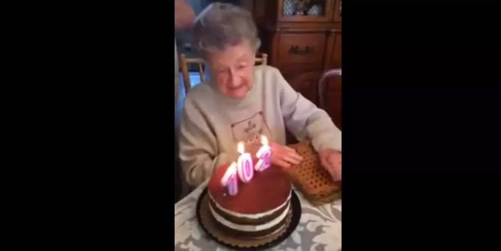 102-Year-Old Woman Loses Her Teeth Blowing Out Birthday Candles [VIDEO]
