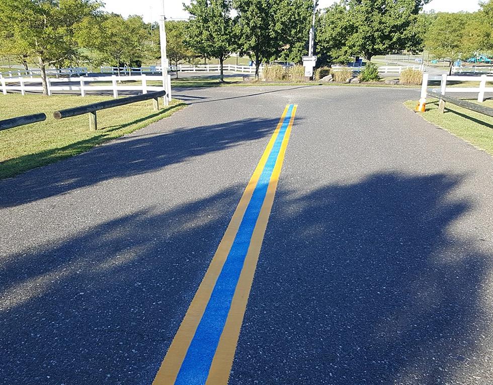 Blue Street Lines in NJ