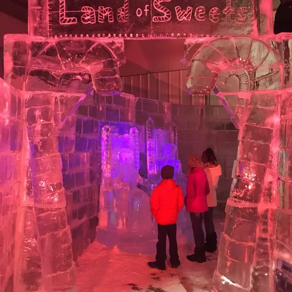 Holiday Ice Sculpture Display in Tinton Falls