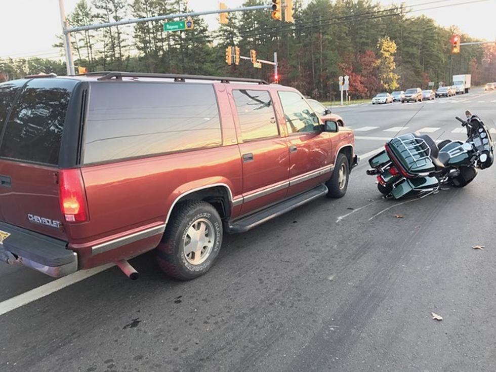 Motorcyclist suffers minor injury following crash Saturday in Manchester