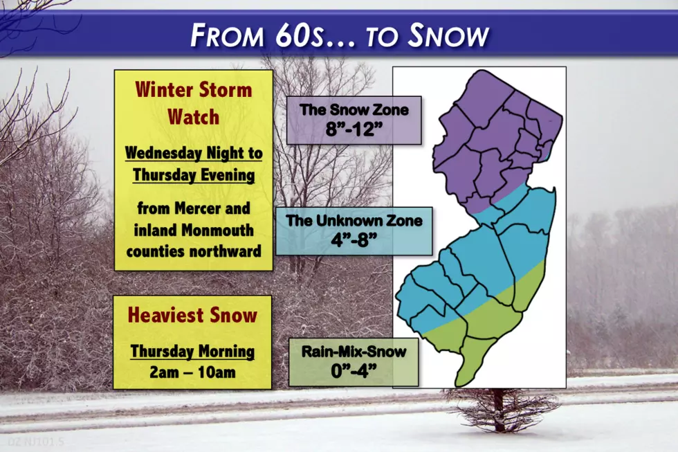 Heavy snow likely for NJ Thursday morning: Winter Storm Watch