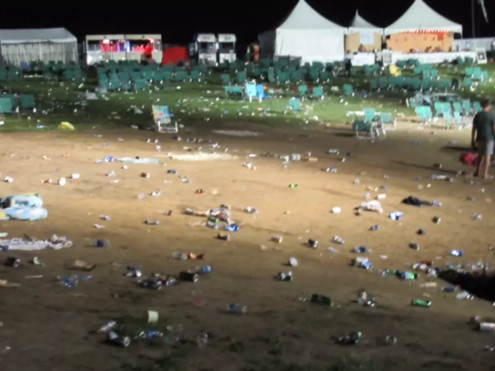 TRASHED: The Aftermath of a PNC Bank Arts Center Concert