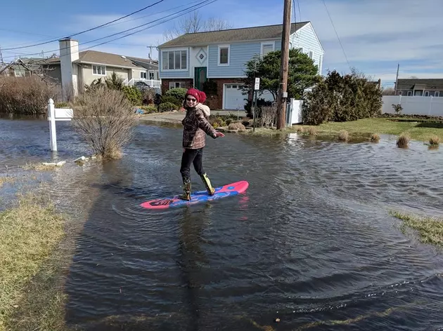Monmouth Beach Kids Make the Most of the Nor&#8217;Easter Flooding