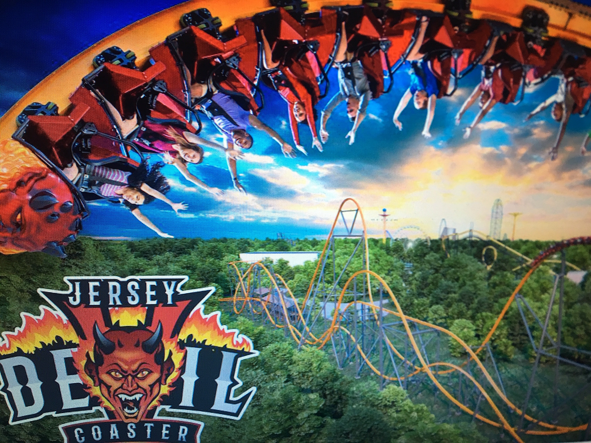 We ride the Jersey Devil Coaster