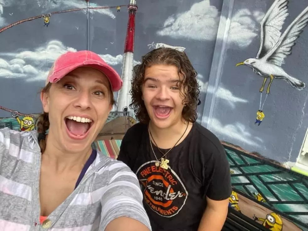 (Mom Jeanne with Gaten Matarazzo)