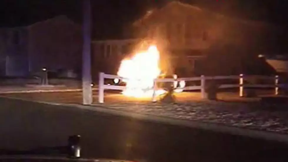Barnegat Police Officer Describes Car Fire Rescue [VIDEO/AUDIO]