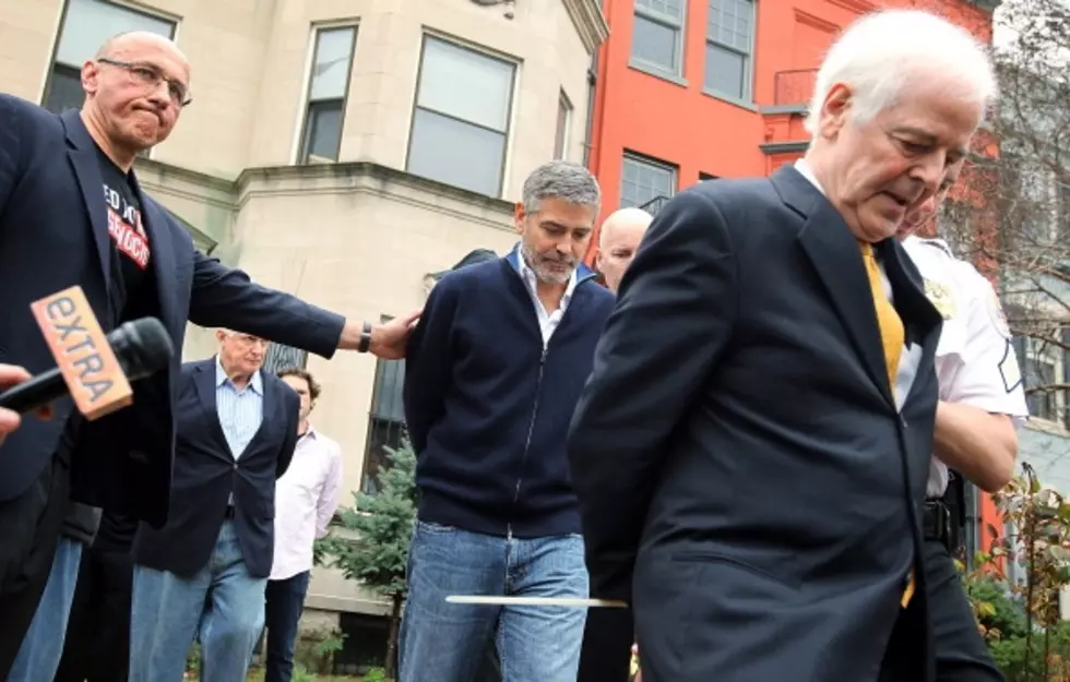 George Clooney Taken Away in Handcuffs in DC [VIDEO]