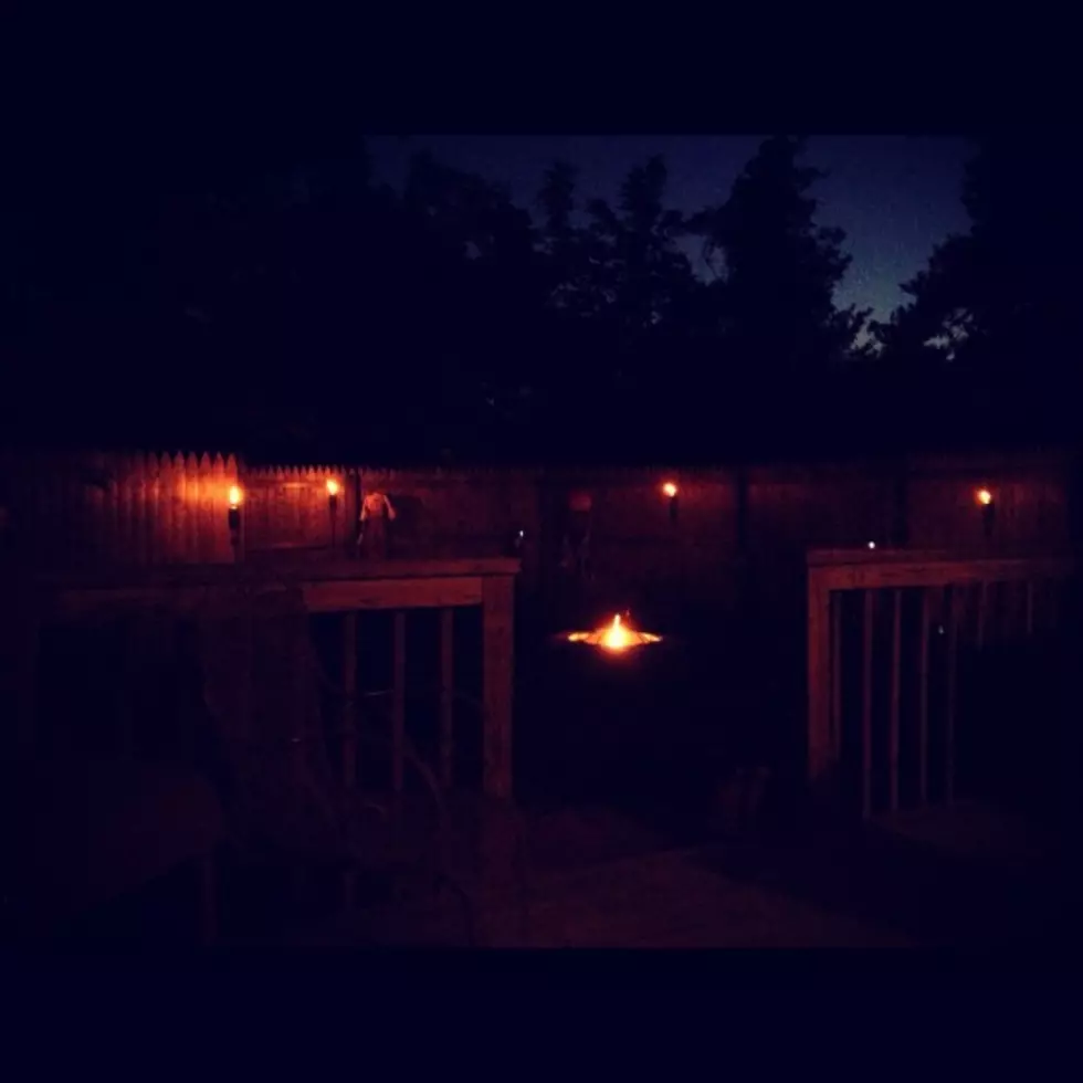 Cool Autumn Nights in the Backyard