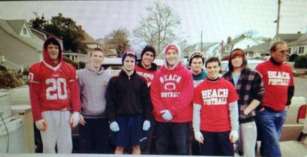 Shore Football Community Lends a Hand to Storm Victims