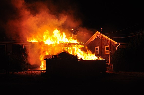 Two Sandy Ravaged Homes in Chadwick house ravaged by fire