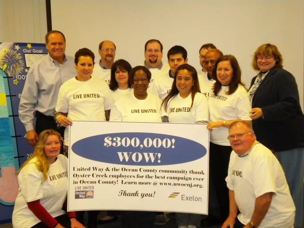 Oyster Creek Workers Set New Record for United Way Donations