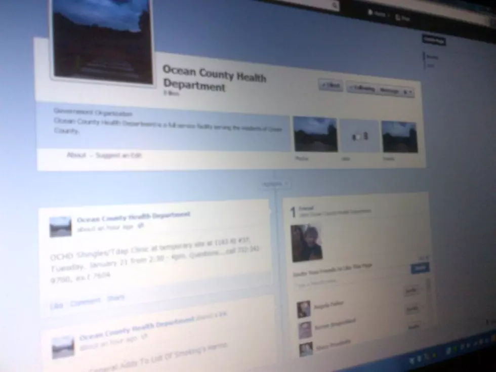 Ocean County Health Department Joins Facebook