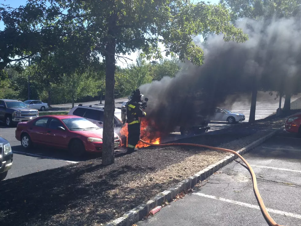 Car Erupts in Flames in Toms River Parking Lot