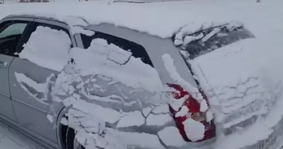 Here’s A Unique Way To Clear Snow Off Your Car [Video]