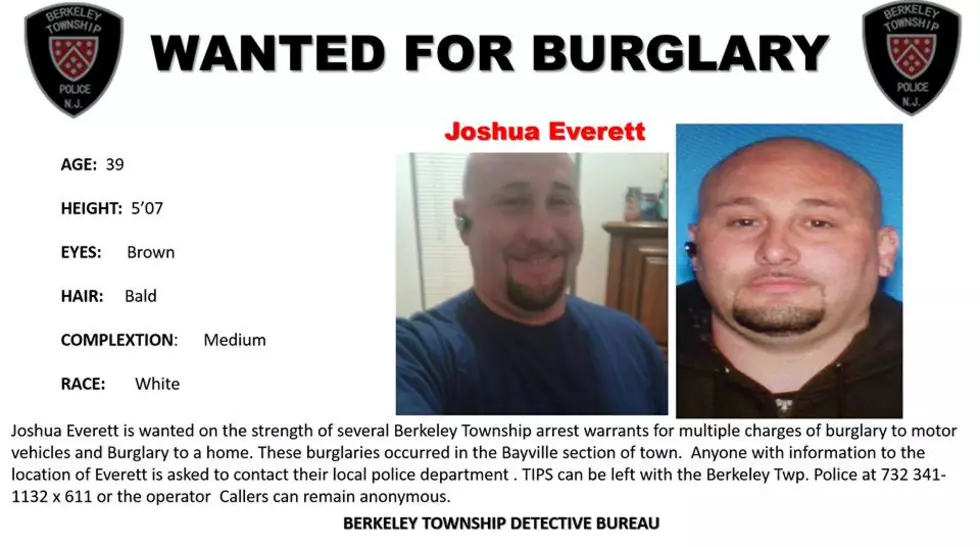 Lacey Township man wanted in connection with Bayville burglaries
