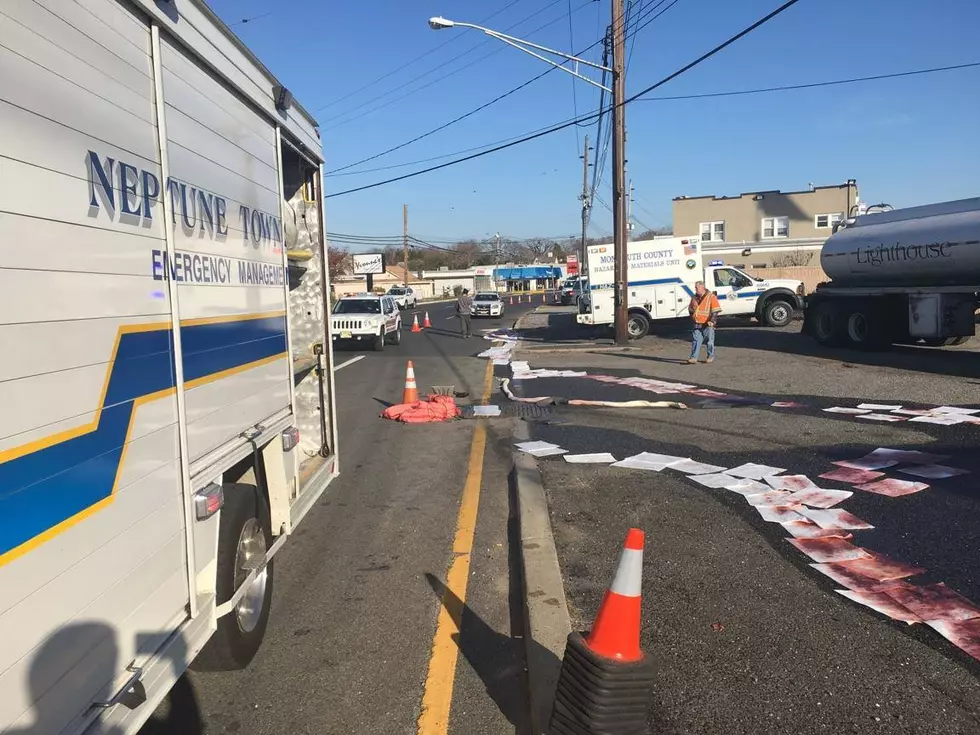 Neptune OEM crews lead cleanup efforts after oil spills on Route 35 Monday