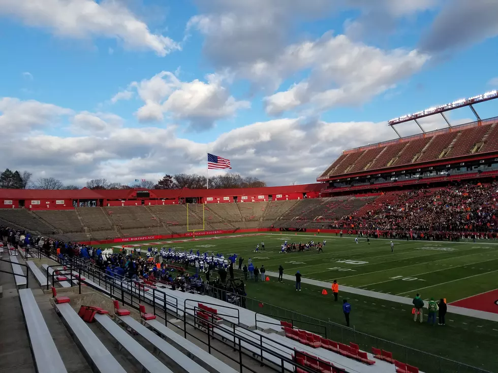 Rutgers Athletics collecting shoes and clothing at football game tonight for Harvey victims