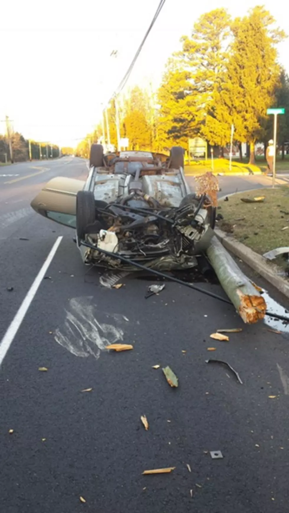 Distraction or fatigue might have been factors in Manchester utility pole crash
