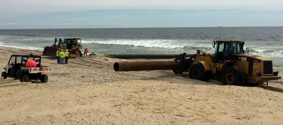 Earth movers lumber onto Ortley for dune reconstruction Part 1