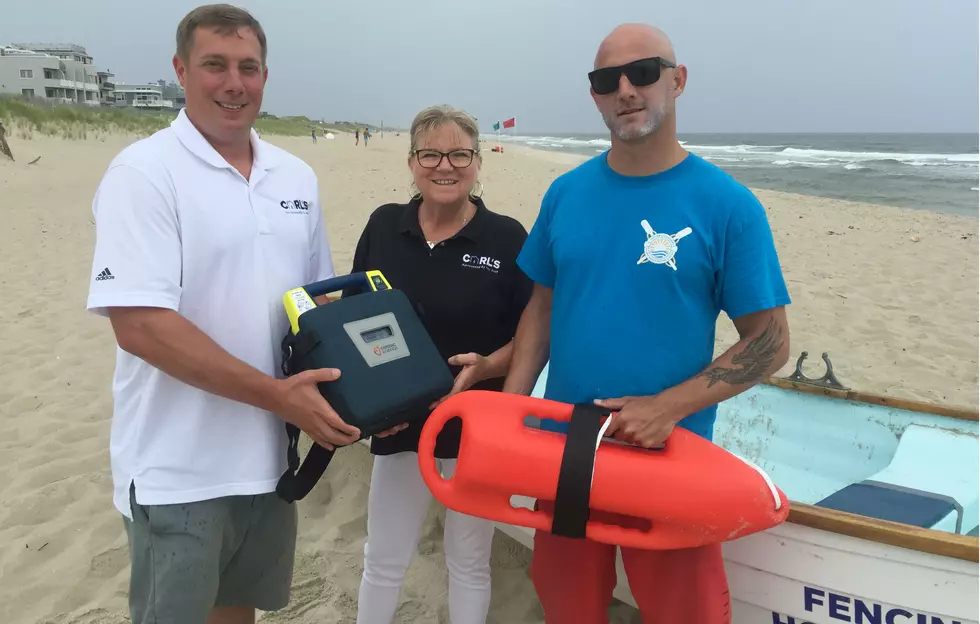 Toms River business donates defibrillator to South Seaside Park lifeguards