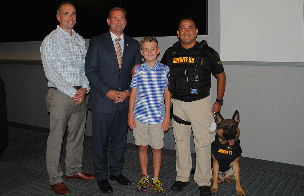 Little Silver birthday boy uses gift money for K9 protective vest