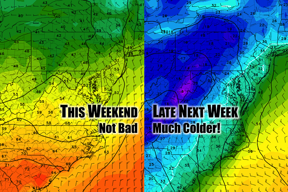 Seasonable weekend for NJ, with a big cooldown on the horizon