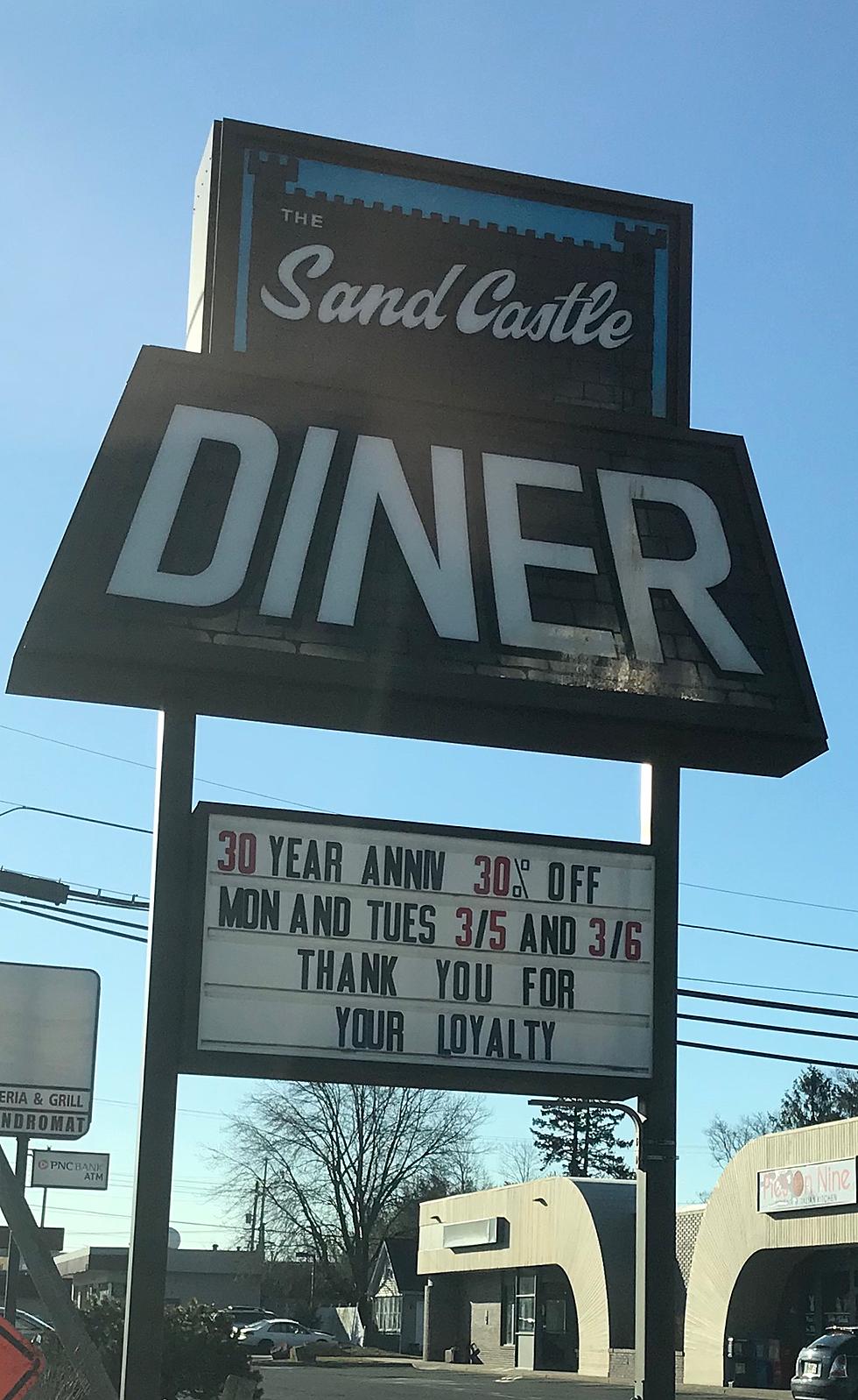 30% off for 30 Years at The Sand Castle Diner in Beachwood