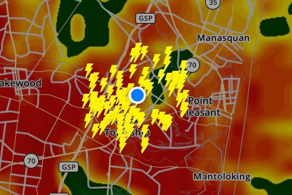 Torrential Rain, Lots Of Lightning & Even A Water Spout In Brick