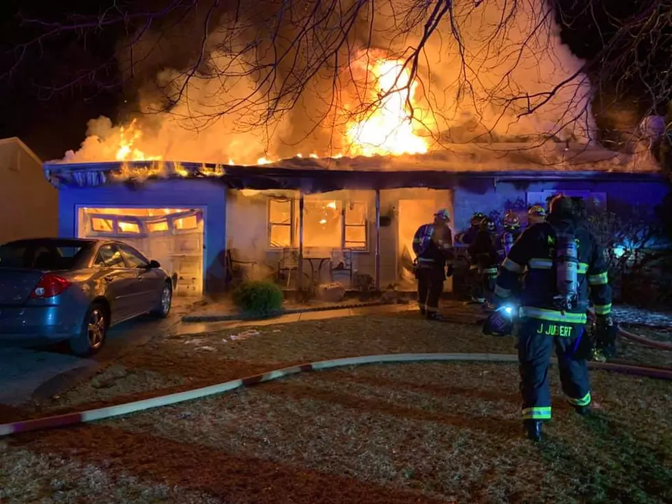 Berkeley Township residents exit before fire consumes their home