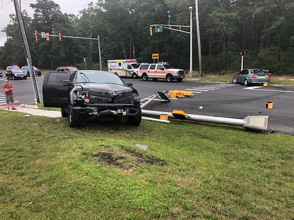Two car collision knocks out traffic signal on Route 72 in Stafford