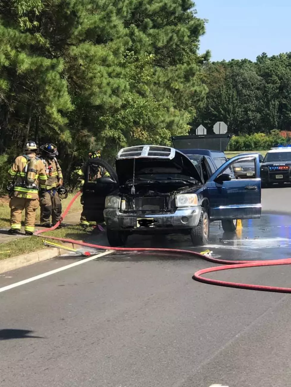 Driver avoids injury in Barnegat car fire