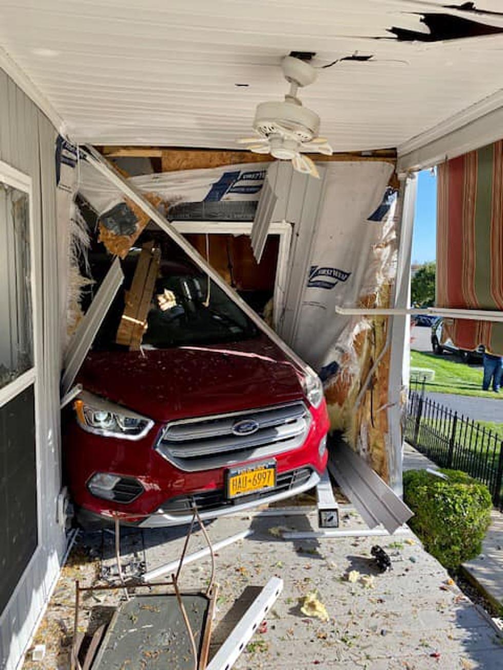 New York woman goes back in…driving into Stafford home