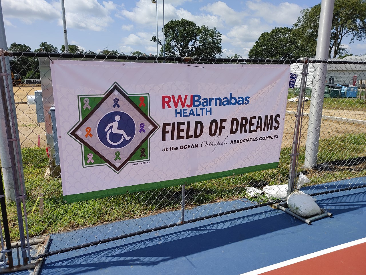 Todd Frazier pitches at The RWJBarnabas Health Field of Dreams