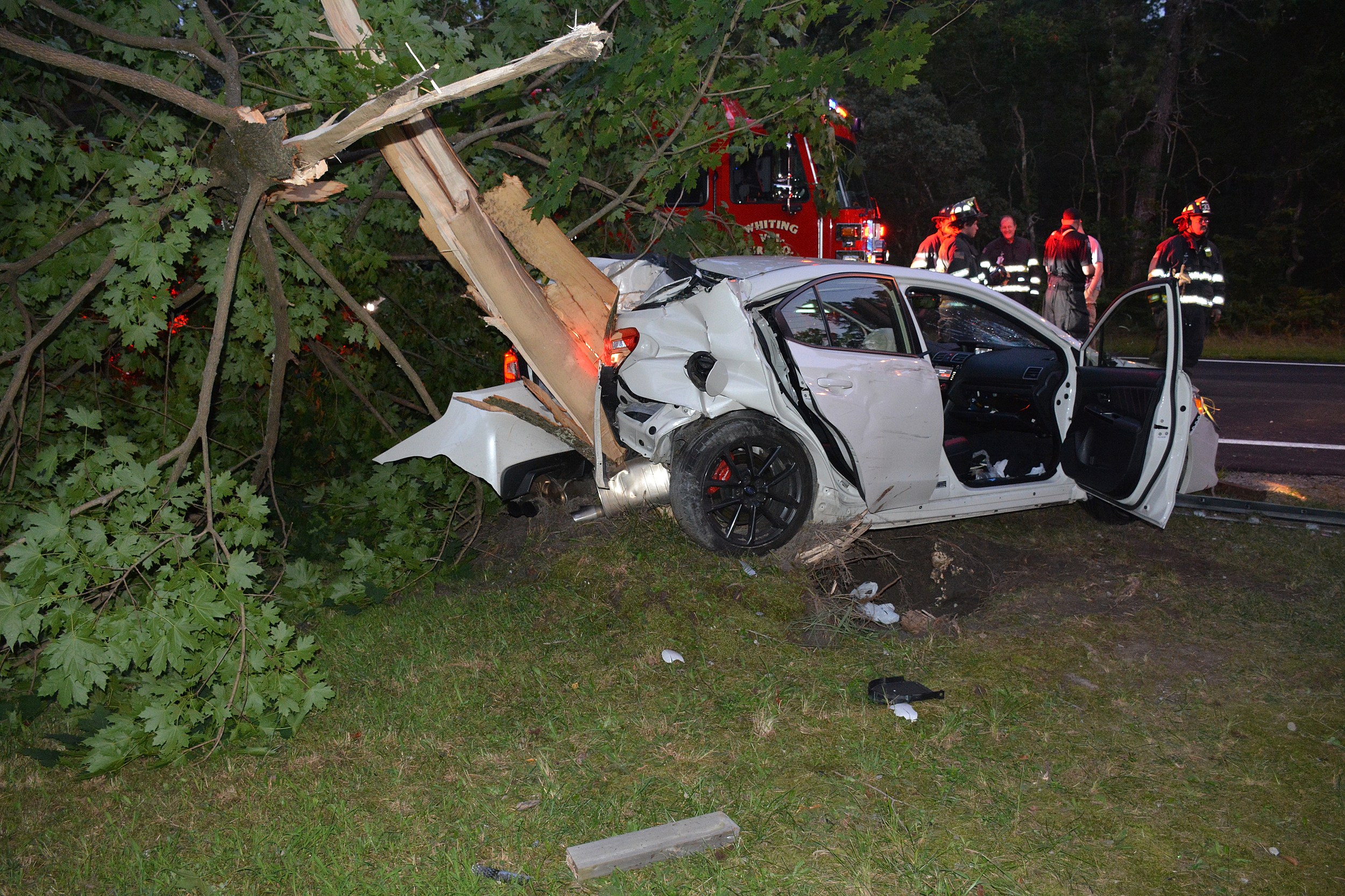 Cars crash after hitting deer, injuring 3 people in Westborough 