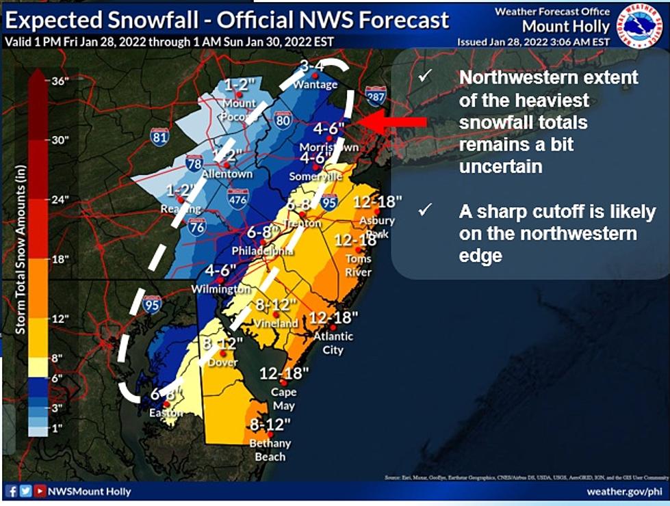 A Significant Snowy Event Could Leave 15 inches of Snow Behind in Ocean County, NJ