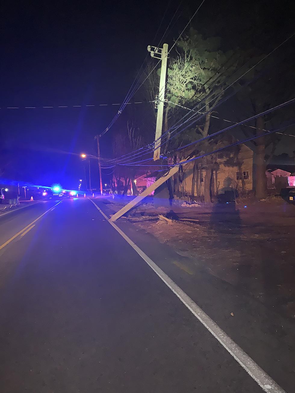 Manchester, NJ Police searching for hit-and-run driver that struck utilty pole