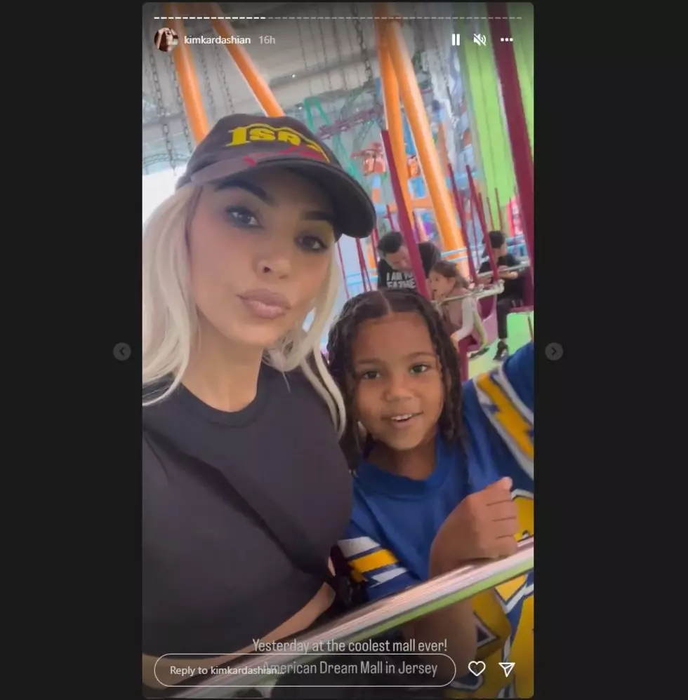 Kim Kardashian Takes Her Kids to the American Dream Mall in NJ