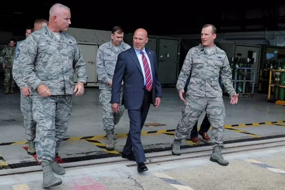 Congressman Tom MacArthur gets update on KC-46-A prep at Joint Base