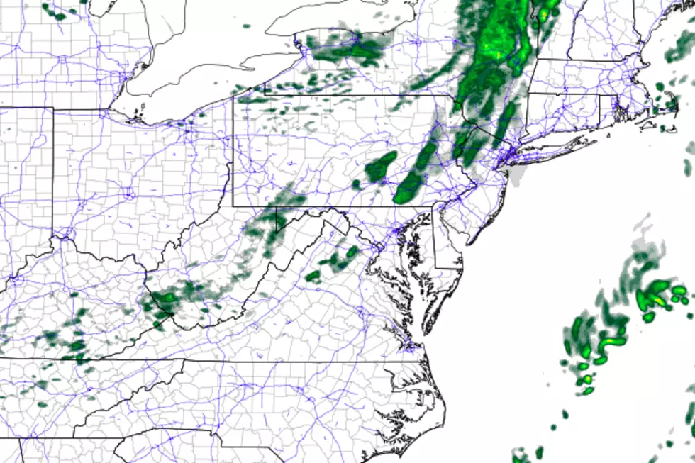 Cold front aiming for NJ, with spot showers and a brisk wind