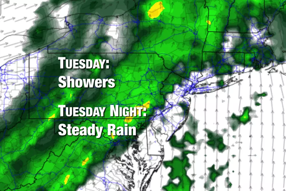 Mild and wet Tuesday for NJ, then temperatures take a tumble