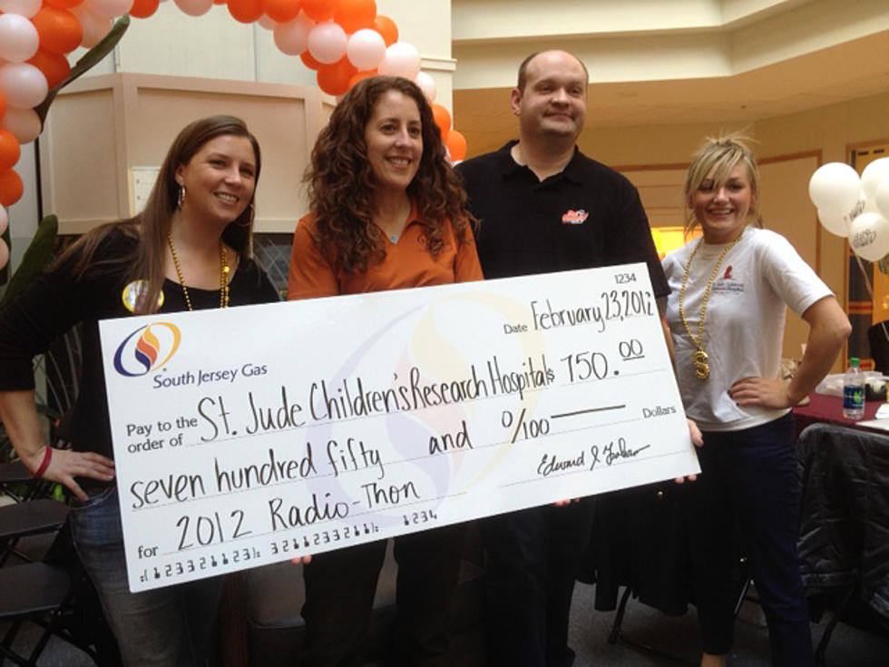 South Jersey Gas Donates $750 at St. Jude Radiothon