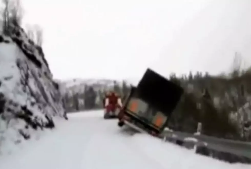 Truck and Tow Truck Tumble Down A Mountain [VIDEO]