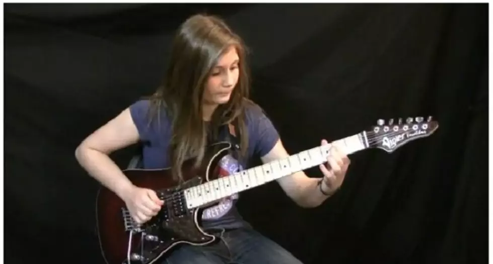 Teenage Girl Rocks Out Van Halen Guitar Solo [VIDEO]