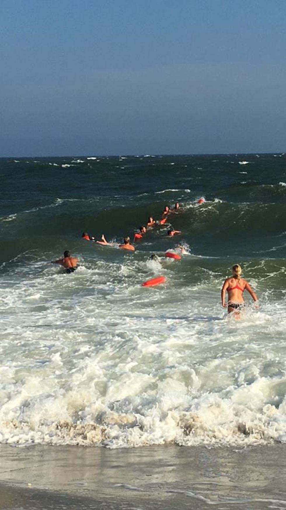 Cape May Lifeguards Form a “Human Chain” to Rescue Man From Rip Current [VIDEO]