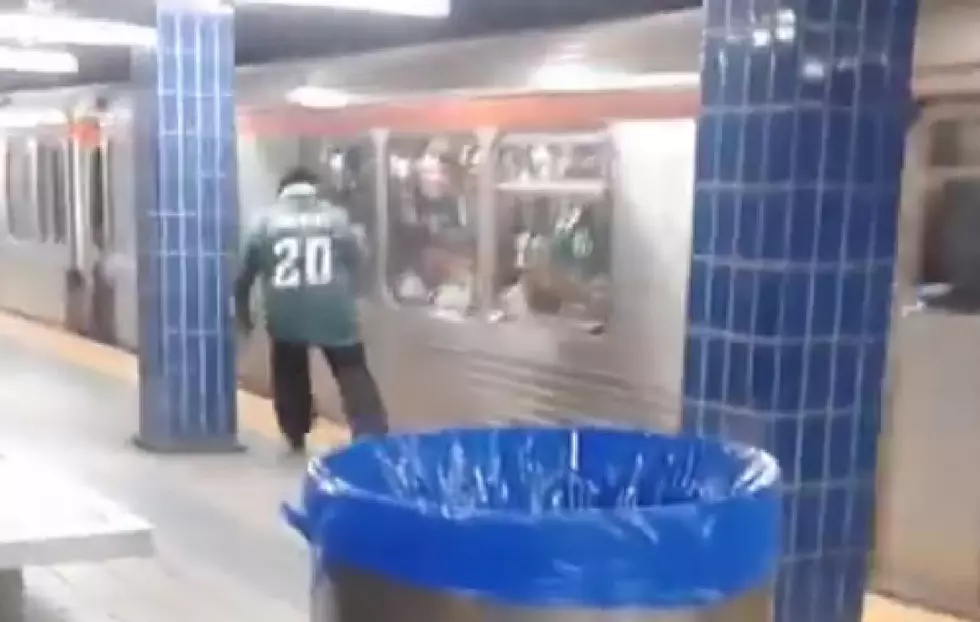 New Angle Video Shows Eagles Fan Hitting Subway Pole Face-First