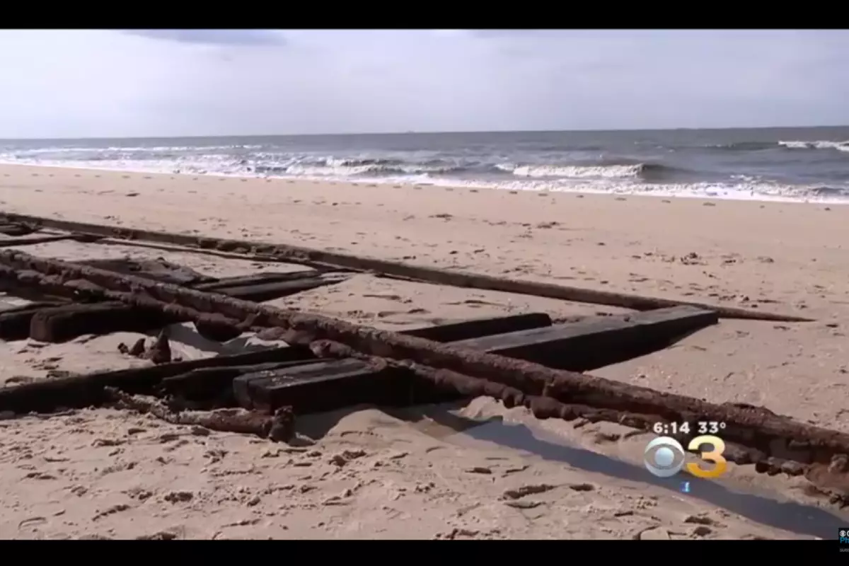 Recent Storms Show Off Cape May's Ghost Tracks