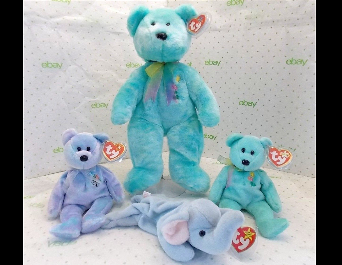 TY Beanie Babies Ariel the Bear Plush Toy for sale online 