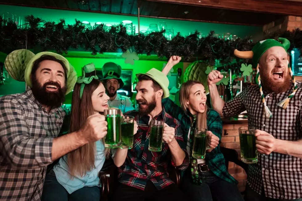 The company of young people celebrate St. Patrick's Day.