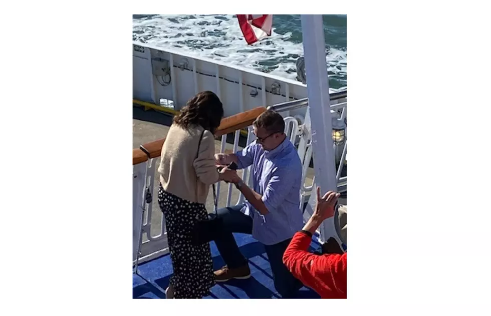 Cape May Lewes Ferry Scene of Touching Engagement